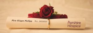 Example Wedding Favour Scroll