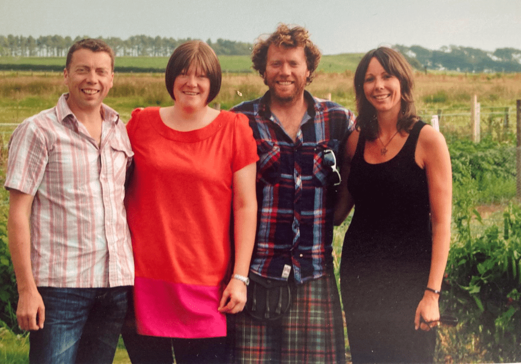 Natasha with her siblings Iain, Calum and Rebecca.